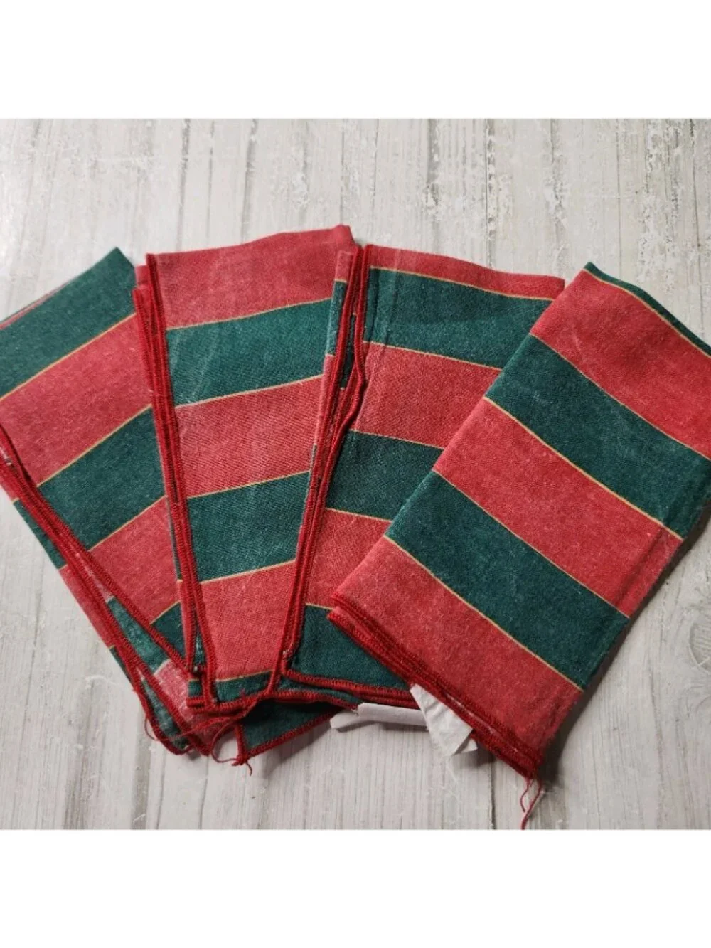 Linens Kitchen Hand Towels Napkins Placemats Handkerchiefs MCM Vtg 70s Imperfect